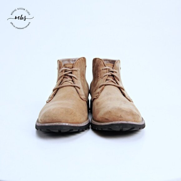 Mark Nason Loretto Suede Leather Boots Tan Men 8.5 - Picture 2 of 13